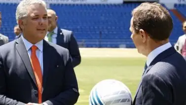 Duque descarta el regreso del fútbol colombiano Duque descarta el regreso del fútbol colombiano