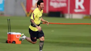 Messi sigue sin entrenarse con el grupo por unas molestias Messi sigue sin entrenarse con el grupo por unas molestias