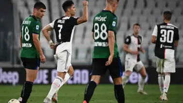 Un doblete de penalti de Cristiano evita el asalto del Atalanta al Juventus Un doblete de penalti de Cristiano evita el asalto del Atalanta al Juventus