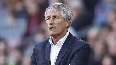 Setién: "Lewandowski es bueno, pero no está a la altura de Messi" Setién: "Lewandowski es bueno, pero no está a la altura de Messi"