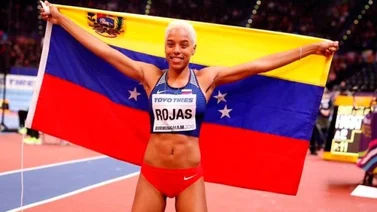Yulimar Rojas saltó directo al triunfo en la Liga de Diamante