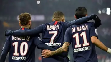 Neymar, Mbappe y Di María, el poderoso tridente ofensivo del PSG Neymar, Mbappe y Di María, el poderoso tridente ofensivo del PSG