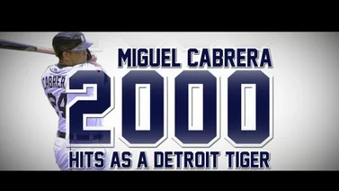 VIDEO Y FOTO: Cabrera llegó a 2.000 imparables con Detroit