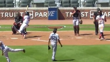 A pelotazos nace una rivalidad: Ronald Acuña Jr - José Ureña