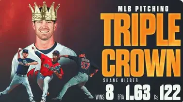 Shane Bieber, triple corona histórica con Indios