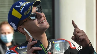 Quartararo satisfecho de conseguir la "pole" y de "cómo ha ido todo"