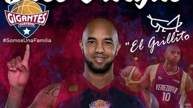 El "Grillito" Vargas será un "Gigante" con Guayana en la Súperliga