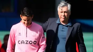 Ancelotti confirma que James será baja el próximo partido por lesión Ancelotti confirma que James será baja el próximo partido por lesión