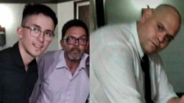 Tres empleados de la funeraria se tomaron fotos con los restos de Maradona
