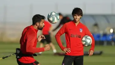 Atlético de Madrid volvió a los trabajos con grupos divididos Atlético de Madrid volvió a los trabajos con grupos divididos
