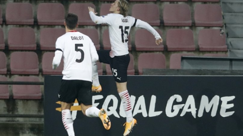 Hauge le da al Milan liderato del Grupo H en la Europa League