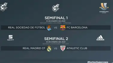 La Supercopa de España ya tiene su semifinales lista La Supercopa de España ya tiene su semifinales lista