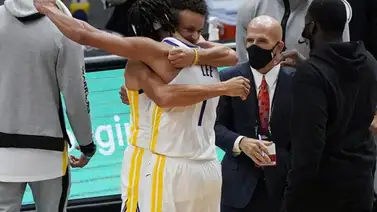 Damion Lee y Stephen Curry dieron primer triunfo a Warriors Damion Lee y Stephen Curry dieron primer triunfo a Warriors