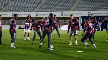 El Real Madrid se entrenó en Málaga tras su odisea en Pamplona El Real Madrid se entrenó en Málaga tras su odisea en Pamplona