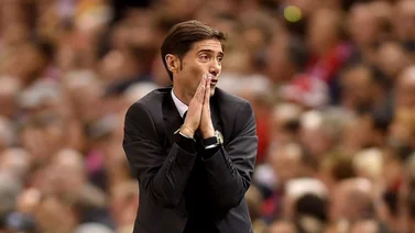 Marcelino: "Haciéndole correr hacia atrás al Madrid se le generan problemas"