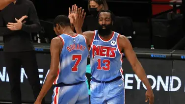 Harden y Durant dan su primera exhibición en el Barklays Center Harden y Durant dan su primera exhibición en el Barklays Center