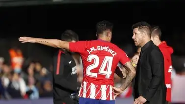 Simeone recupera a Giménez; Vrsaljko apunta al once Simeone recupera a Giménez; Vrsaljko apunta al once