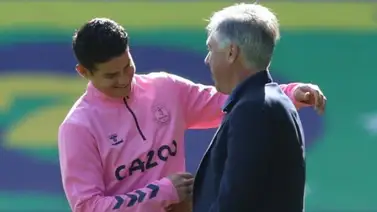 Ancelotti asegura que James está feliz en el Everton Ancelotti asegura que James está feliz en el Everton