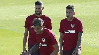 El Atlético busca gol en la estrategia, aún sin Carrasco ni Giménez El Atlético busca gol en la estrategia, aún sin Carrasco ni Giménez