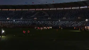 Un apagón corta el entrenamiento en el que se probó Gerard Moreno Un apagón corta el entrenamiento en el que se probó Gerard Moreno