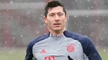 Lewandowski vuelve a correr en solitario tras su lesión Lewandowski vuelve a correr en solitario tras su lesión