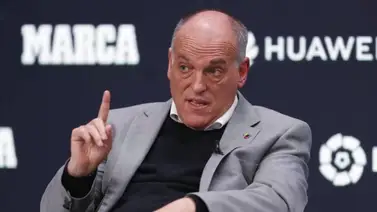 Tebas : "Con Florentino Pérez no hablo desde hace más de cinco meses" Tebas : "Con Florentino Pérez no hablo desde hace más de cinco meses"