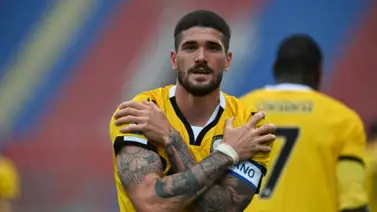 De Paul se conmueve tras ser sustituido en el Udinese-Inter De Paul se conmueve tras ser sustituido en el Udinese-Inter