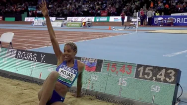 Yulimar Rojas se queda lejos del récord del mundo de triple salto