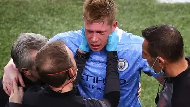 De Bruyne sufre una fractura de órbita y de nariz tras choque en la Champions De Bruyne sufre una fractura de órbita y de nariz tras choque en la Champions