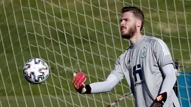 De Gea, baja en octavos por molestias en el glúteo De Gea, baja en octavos por molestias en el glúteo