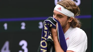 Tsitsipas: "Mi falta de partidos en hierba ha sido crucial"