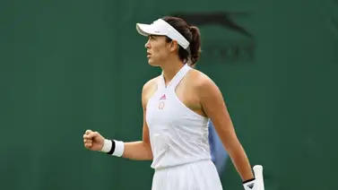 Muguruza resbala en Wimbledon Muguruza resbala en Wimbledon