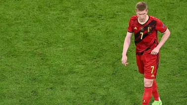De Bruyne jugó contra italia con un desgarro en un ligamento De Bruyne jugó contra italia con un desgarro en un ligamento