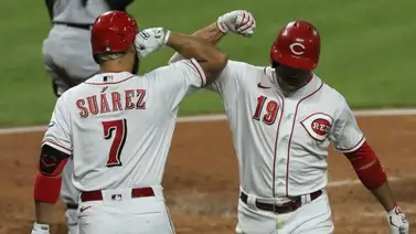 Eugenio Suárez fue el héroe en la victoria de Rojos sobre Cachorros Eugenio Suárez fue el héroe en la victoria de Rojos sobre Cachorros