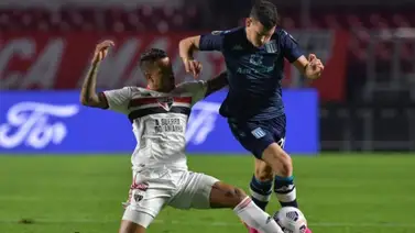 Racing enmienda el error de Arias y logra empatar en Sao Paulo Racing enmienda el error de Arias y logra empatar en Sao Paulo