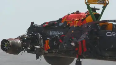 Se reanuda Gran Premio en Silverstone tras bandera roja por accidente de Verstappen Se reanuda Gran Premio en Silverstone tras bandera roja por accidente de Verstappen