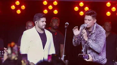Juan Miguel celebra junto a Jerry Rivera y Eddy Herrera