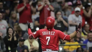 Eugenio Suárez pegó el estacazo 21 en derrota de Rojos