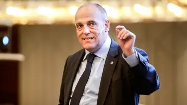 Javier Tebas: "Es tan peligroso tanto lo del PSG como lo de la Superliga" Javier Tebas: "Es tan peligroso tanto lo del PSG como lo de la Superliga"