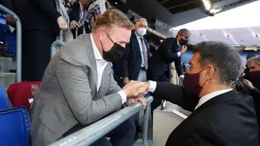 Joan Laporta: "Mi relación con Koeman es muy fluida" Joan Laporta: "Mi relación con Koeman es muy fluida"