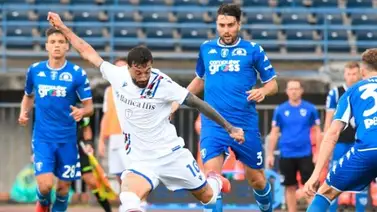 Caputo impone la "ley del ex" y da el primer triunfo al Sampdoria Caputo impone la "ley del ex" y da el primer triunfo al Sampdoria