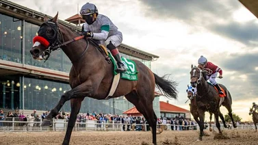 Hot Rod Charlie con la mesa servida para el Pensylvania Derby