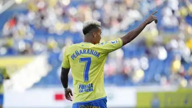 Adalberto Peñaranda marcó su primer gol con UD Las Palmas Adalberto Peñaranda marcó su primer gol con UD Las Palmas