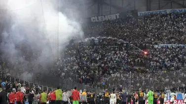 Violencia en el juego entre Olympique Marsella y Galatasaray Violencia en el juego entre Olympique Marsella y Galatasaray