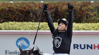 Marcos Meneses se mantiene invicto con este ejemplar en Tampa Bay Downs