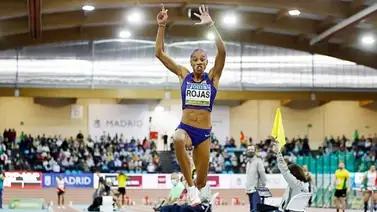Yulimar Rojas se queda a dos centímetros de su propio récord en el Meeting Indoor de Madrid Yulimar Rojas se queda a dos centímetros de su propio récord en el Meeting Indoor de Madrid