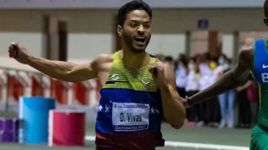 David Vivas clasificó a las semifinales de los 60 metros planos