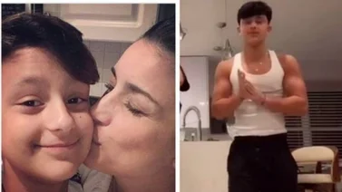 El hijo de la cantante Karina ya es "machito" legal