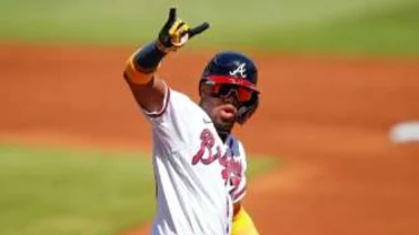 Ronald Acuña con prácticas de bateo en día libre de Triple A