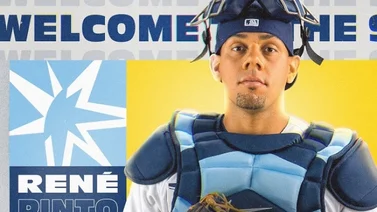 MLB: René Pinto suena cuadrangular en su estreno de Grandes Ligas (+Video)
